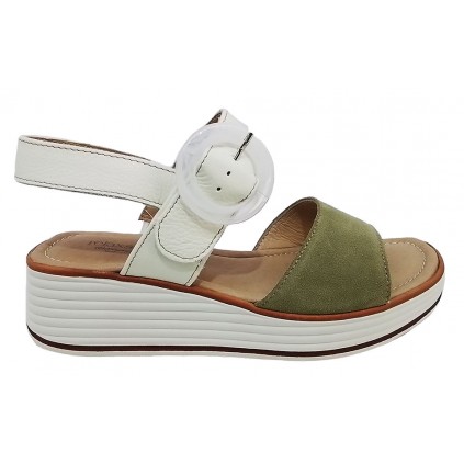 Relaxshoe 1-580-22006 Λευκό/Λαδί/λ